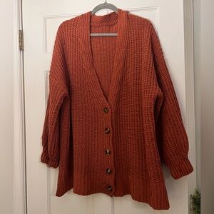 Large knit Fall cardigan sweater